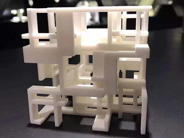 584#建筑楼盘白色树脂打印