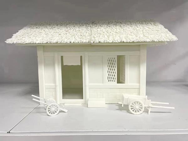 61e1建筑模型白色树