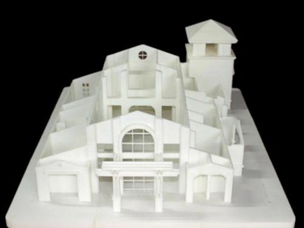 574#建筑楼盘白色树脂打印