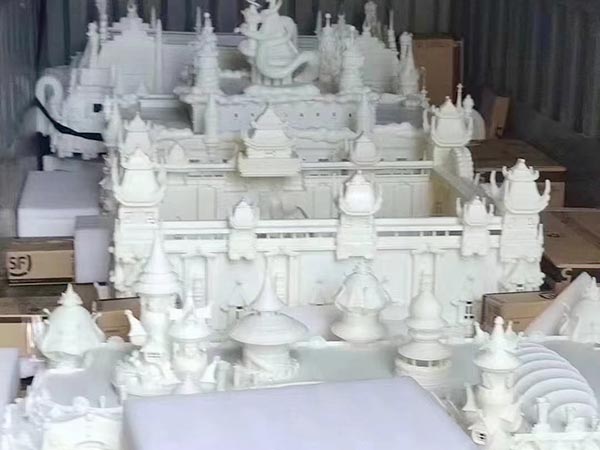 5814建筑模型白色树脂打印