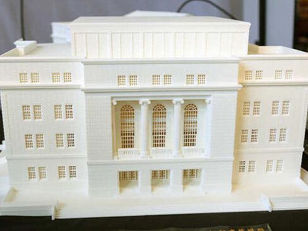 459#建筑楼盘模型白色树脂打印
