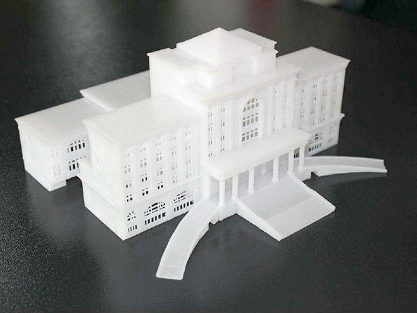 356#建筑楼盘白色树脂打印