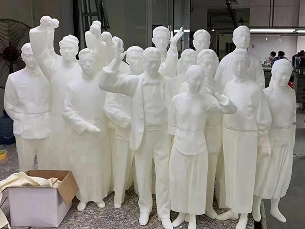 0591雕塑白色树脂打印
