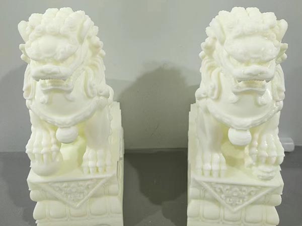 087#雕塑白色树脂打印