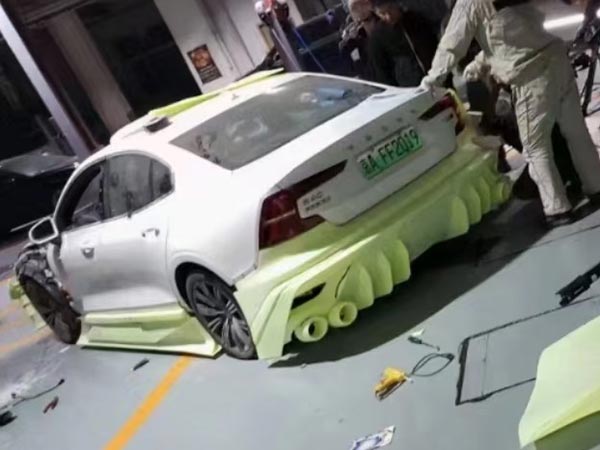 0893汽车外壳黄色高韧性树脂打印