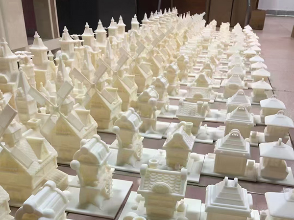 4493#建筑模型白色尼龙打印